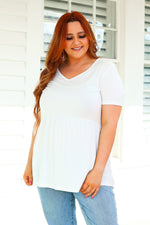 Load image into Gallery viewer, Sarah Ruffle Top - Ivory
