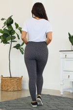 Load image into Gallery viewer, Athleisure Leggings - Charcoal Leopard

