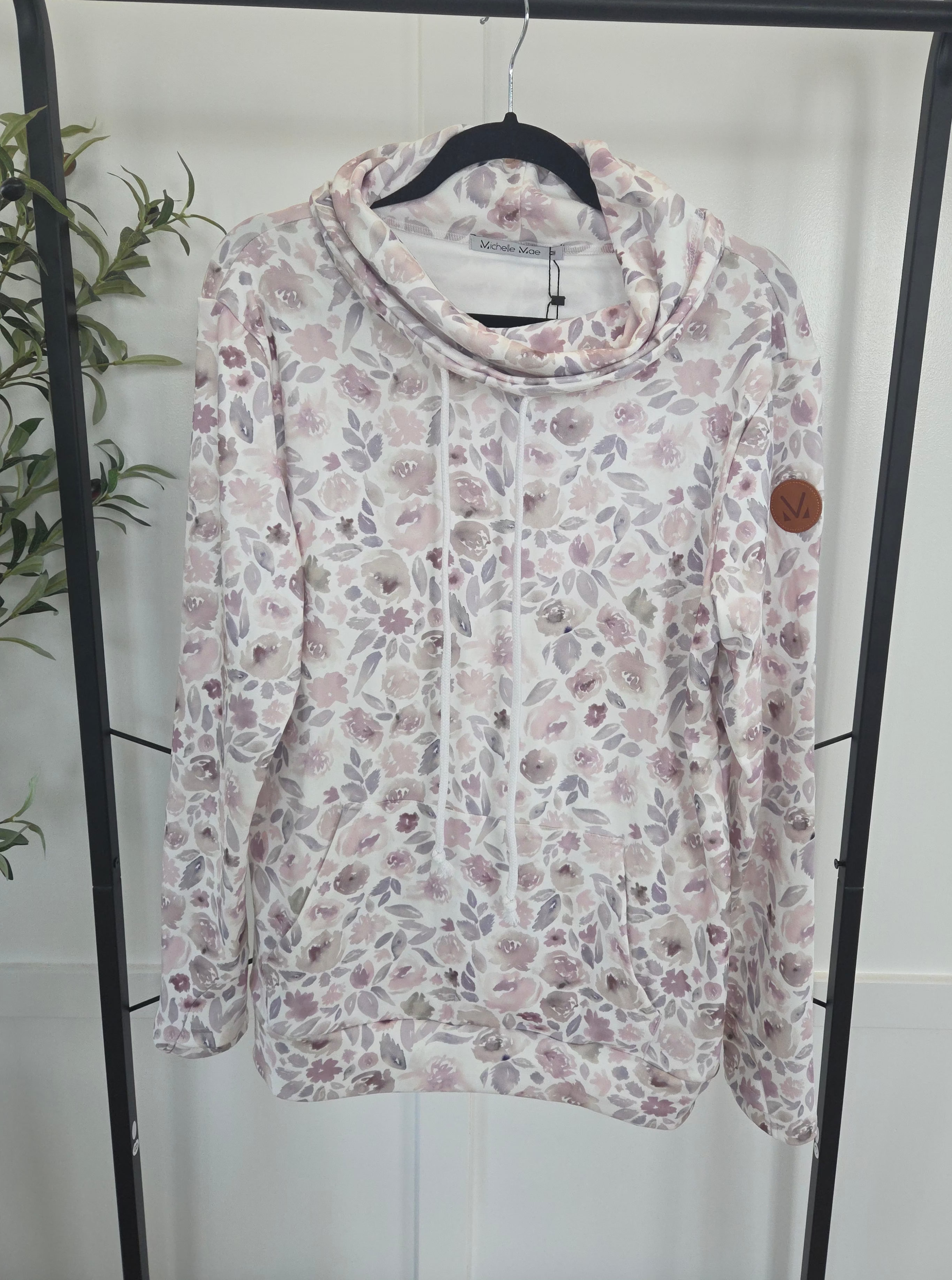 Soft Funnel Neck - Blush Floral