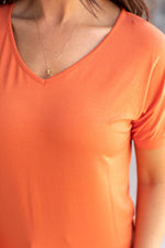 Load image into Gallery viewer, Chloe Cozy Tee - Pumpkin
