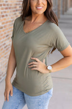 Load image into Gallery viewer, Chloe Cozy Tee - Olive
