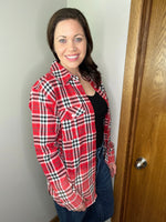 Load image into Gallery viewer, Pair This Flannel In Red/White
