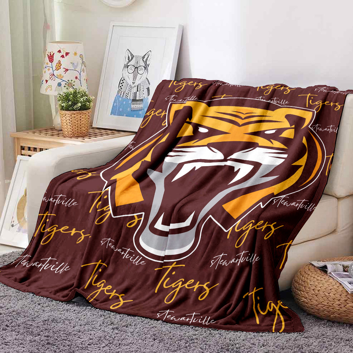 Stewartville Tigers Fleece Blanket