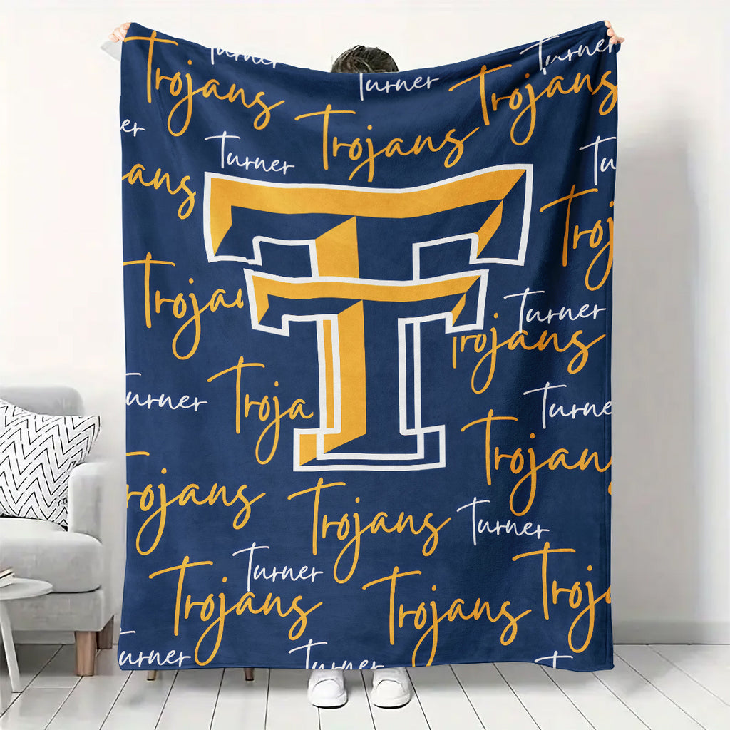 Turner Trojans Fleece Blanket