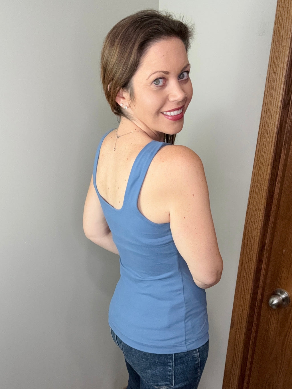 Back To Basics Tank In Blue