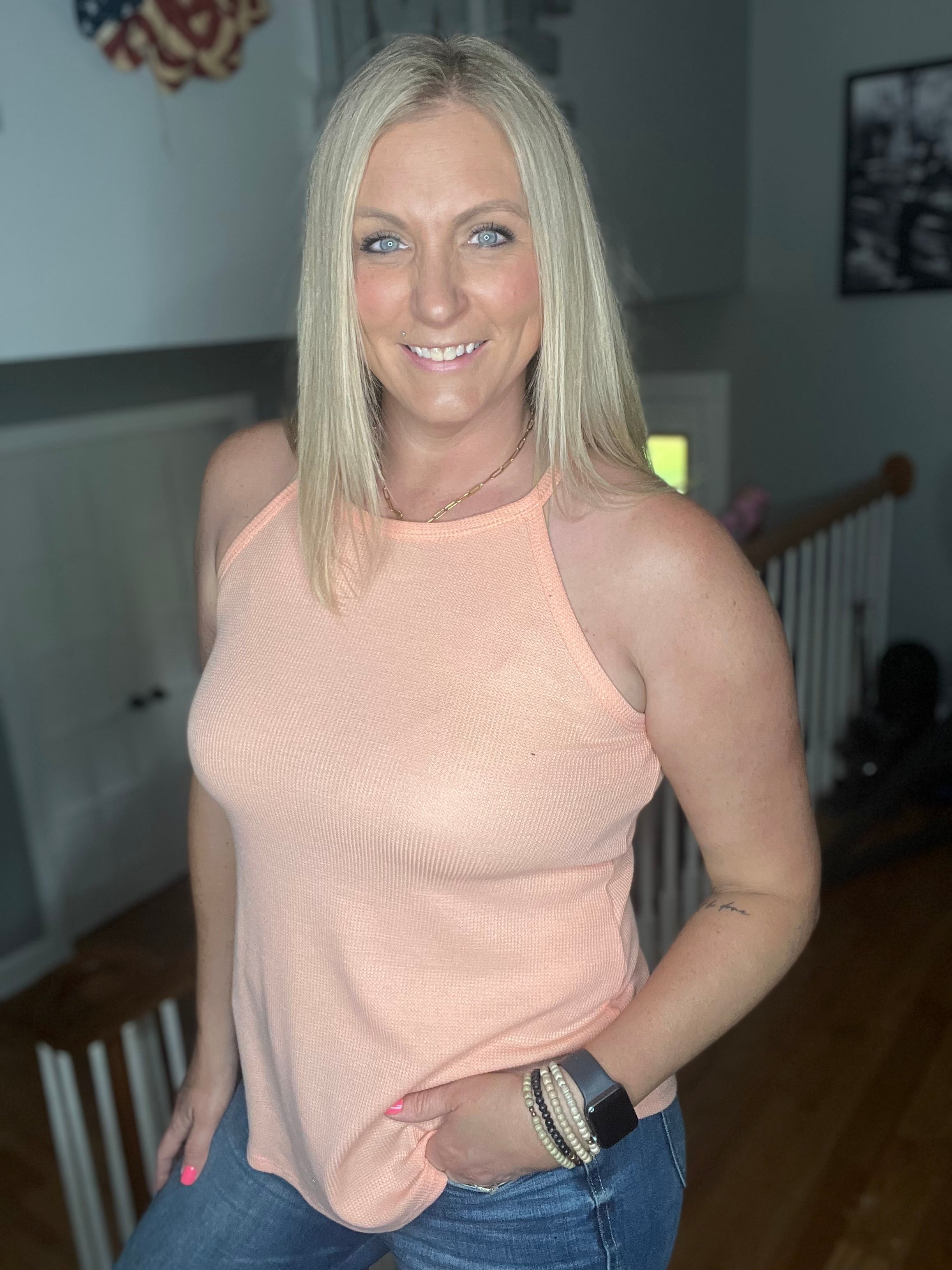 Orange Surprised Tank FINAL SALE