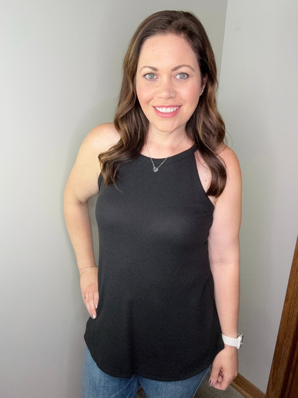 Black Surprised Tank FINAL SALE