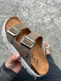 Jazmin Sandals Very G In Dark Taupe FINAL SALE