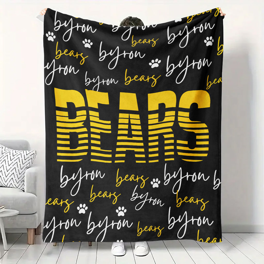 Byron Bears Fleece Blanket