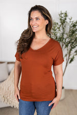 Load image into Gallery viewer, ***Chloe Cozy Tee - Rust
