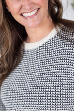 Load image into Gallery viewer, ***Charlotte Sweater - Black and Cream
