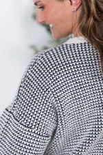 Load image into Gallery viewer, ***Charlotte Sweater - Black and Cream
