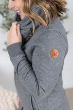 Load image into Gallery viewer, Quinn ZipUp Cowl - Charcoal
