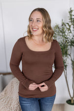 Load image into Gallery viewer, SALE! Alyssa Long Sleeve Top - Brown
