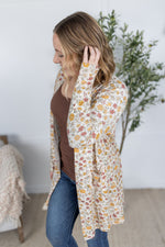 Load image into Gallery viewer, SALE! Classic Cardigan - Fall Vintage Floral
