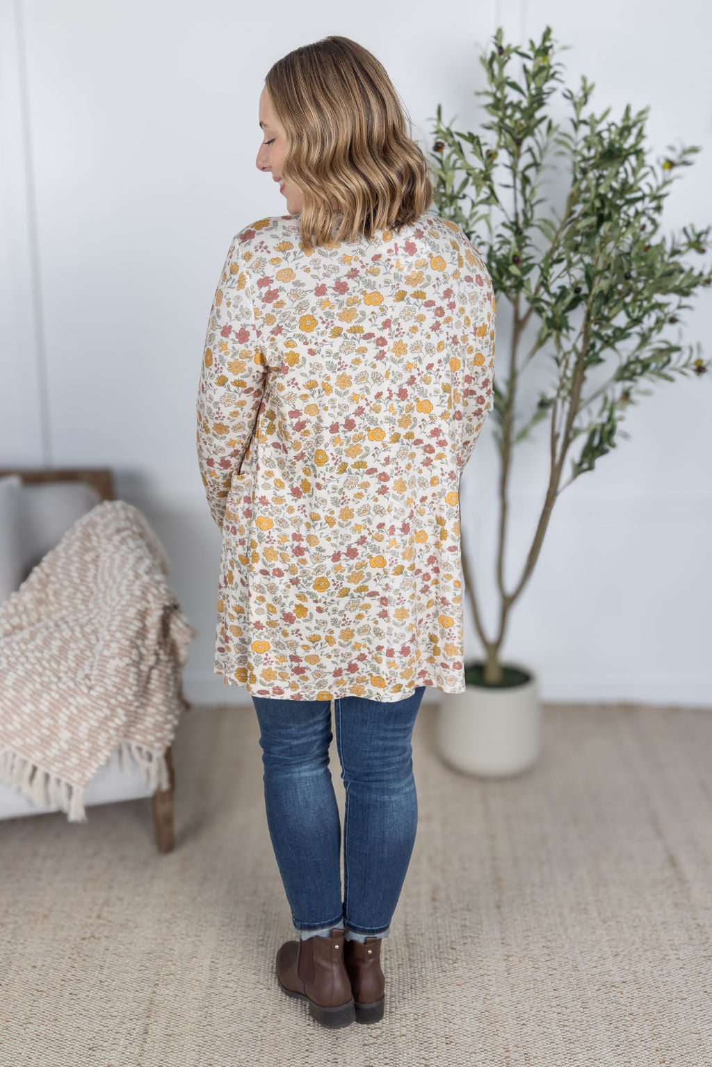 SALE! Classic Cardigan - Fall Vintage Floral