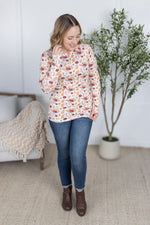 Load image into Gallery viewer, Blair Long Sleeve Top - Autumn Floral
