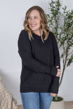 Load image into Gallery viewer, Corrine Ribbed Pullover Top - Black
