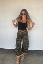 Load image into Gallery viewer, {Pre-Order} Brogan Camo Barrel Jeans
