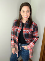 Load image into Gallery viewer, Pair This Flannel In Black/Rust
