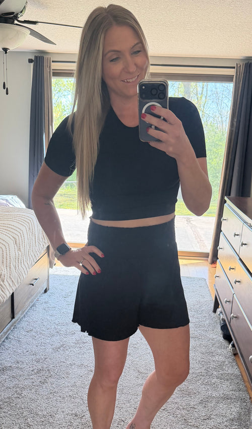 Smocked Waist Lounge Shorts