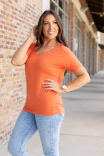 Load image into Gallery viewer, Chloe Cozy Tee - Pumpkin
