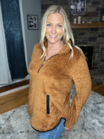 Load image into Gallery viewer, The Camel Teddy Sherpa Pullover
