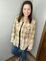 Load image into Gallery viewer, Pair This Flannel In Tan/Camel
