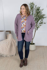 Load image into Gallery viewer, Billie Open Knit Cardigan - Dusty Purple
