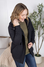 Load image into Gallery viewer, Kyla Zipper Snap Jacket - Black
