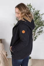 Load image into Gallery viewer, Kyla Zipper Snap Jacket - Black
