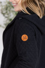 Load image into Gallery viewer, Kyla Zipper Snap Jacket - Black
