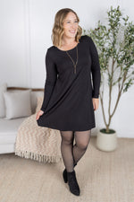 Load image into Gallery viewer, Savannah Bamboo Swing Dress - Black
