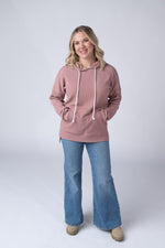 Load image into Gallery viewer, Kacey Ribbed Hoodie - Rose
