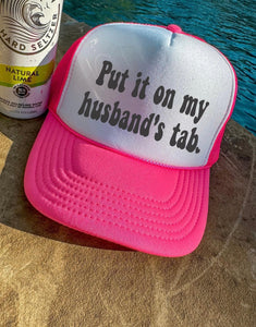 Husbands Tab Trucker Hat