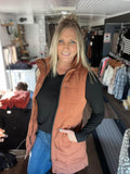 Harlow Long Vest - Cinnamon