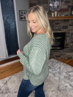 Load image into Gallery viewer, Existence Sweater in Dark Green
