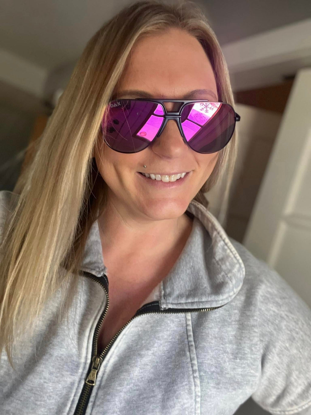 Hot Pink Brooks Polarized Sunglasses by DAX