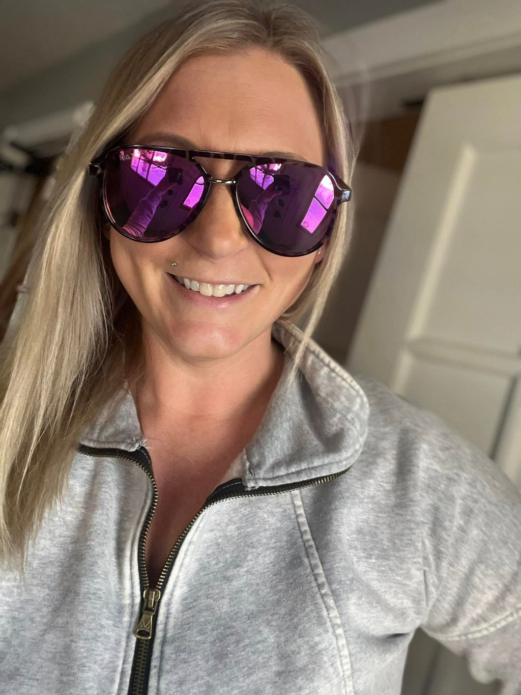 Hot Pink Earhart Sunglasses by DAX