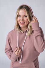 Load image into Gallery viewer, Kacey Ribbed Hoodie - Rose
