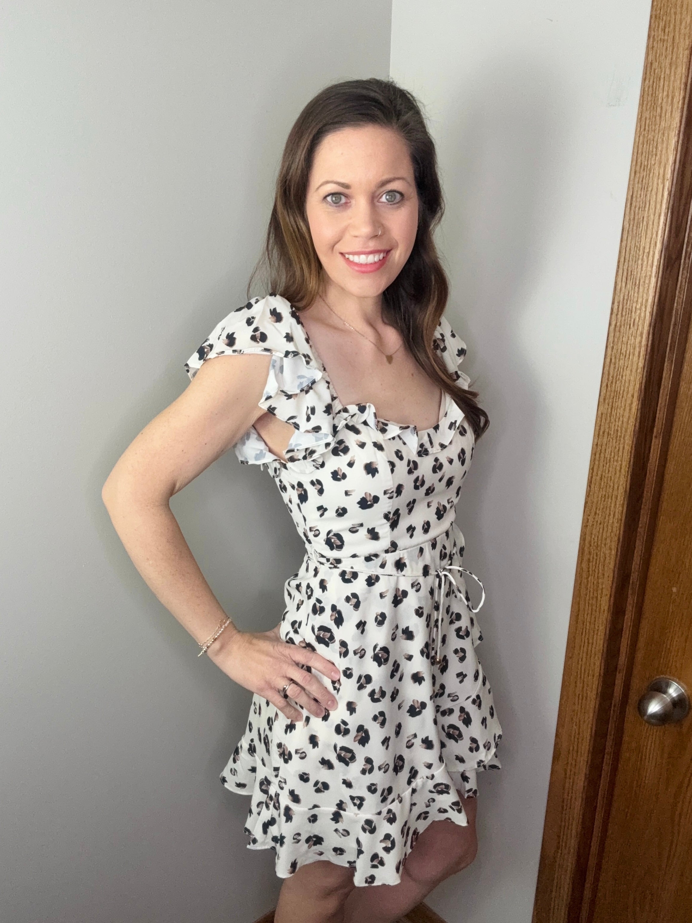 Sweet Safari Ruffle Dress