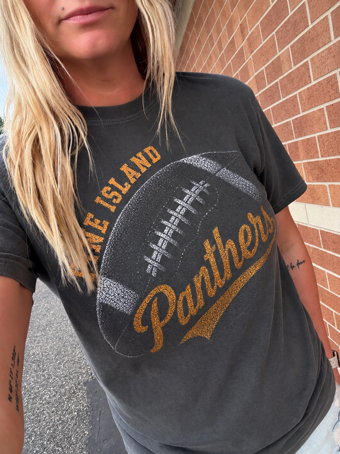 Vintage Pine Island Panther Football Tee