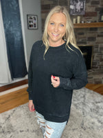 Load image into Gallery viewer, Greater Love Pullover in Mineral Black
