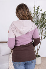 Load image into Gallery viewer, SALE! Colorblock Fullzip - Neutral, Purple, and Brown

