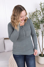 Load image into Gallery viewer, Georgia Long Sleeve Top - Dusty Jade
