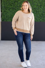 Load image into Gallery viewer, SALE! Miley Striped Sweater - Latte
