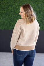 Load image into Gallery viewer, SALE! Miley Striped Sweater - Latte
