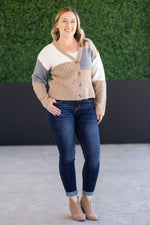 Load image into Gallery viewer, SALE! Colorblock Cozy Cardigan
