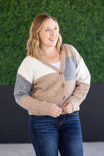 Load image into Gallery viewer, SALE! Colorblock Cozy Cardigan
