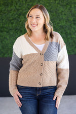 Load image into Gallery viewer, SALE! Colorblock Cozy Cardigan
